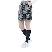 (レディース)ゴルフウェア UJチェック ボックスプリーツスカート ADLA271-BLK