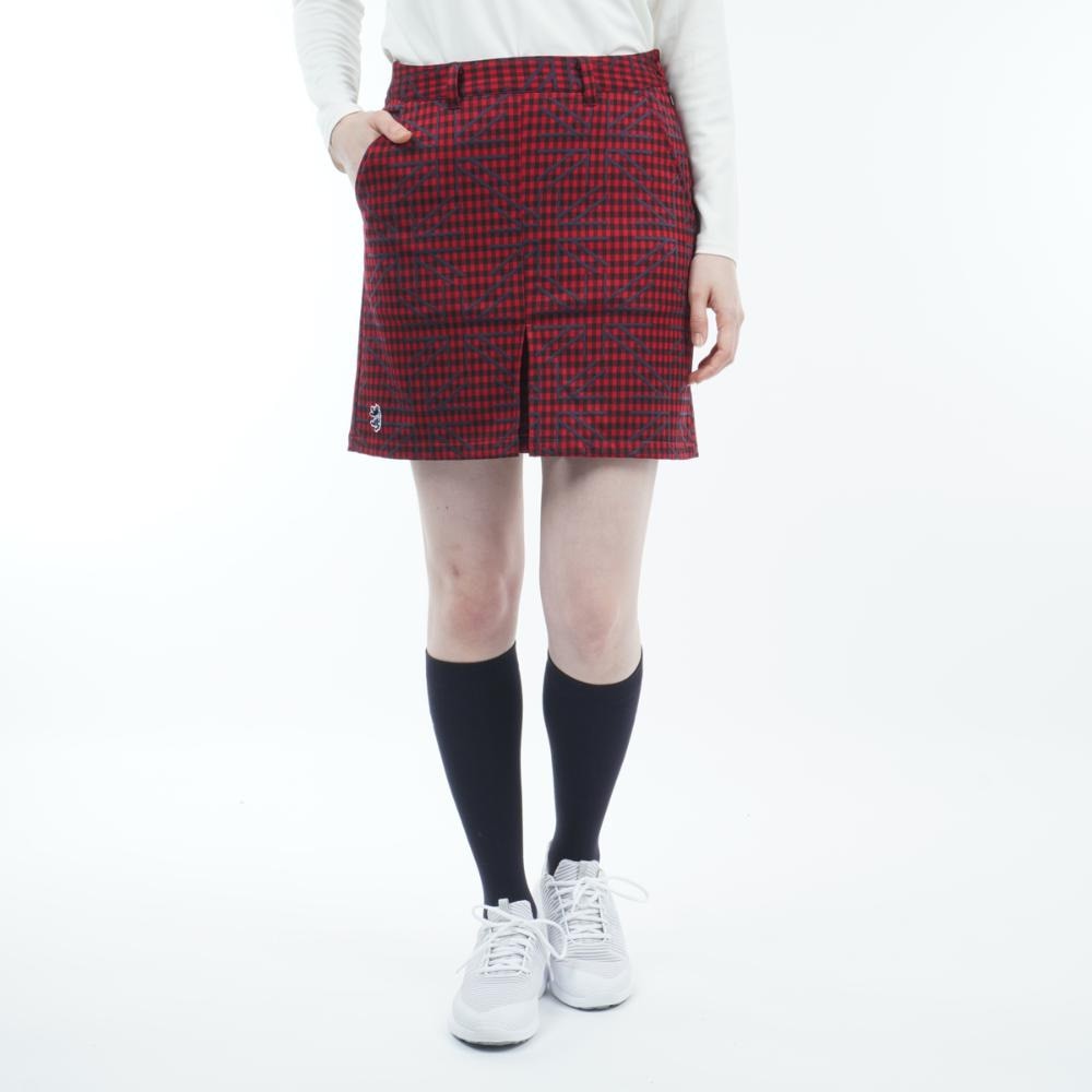 アドミラル ゴルフ（Admiral GOLF）（レディース）ゴルフウェア UJチェックボックスプリーツスカート ADLA271-RED