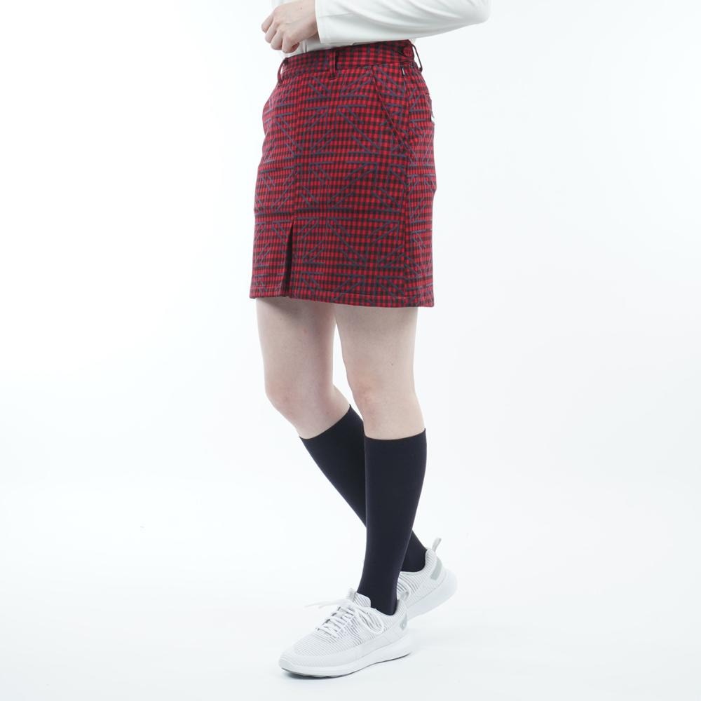 アドミラル ゴルフ（Admiral GOLF）（レディース）ゴルフウェア UJチェックボックスプリーツスカート ADLA271-RED