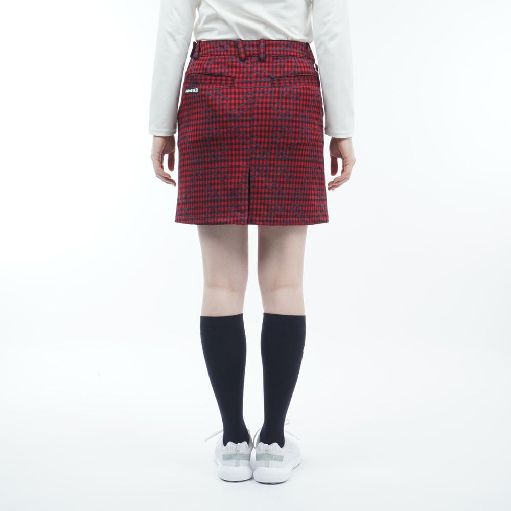 アドミラル ゴルフ（Admiral GOLF）（レディース）ゴルフウェア UJチェックボックスプリーツスカート ADLA271-RED