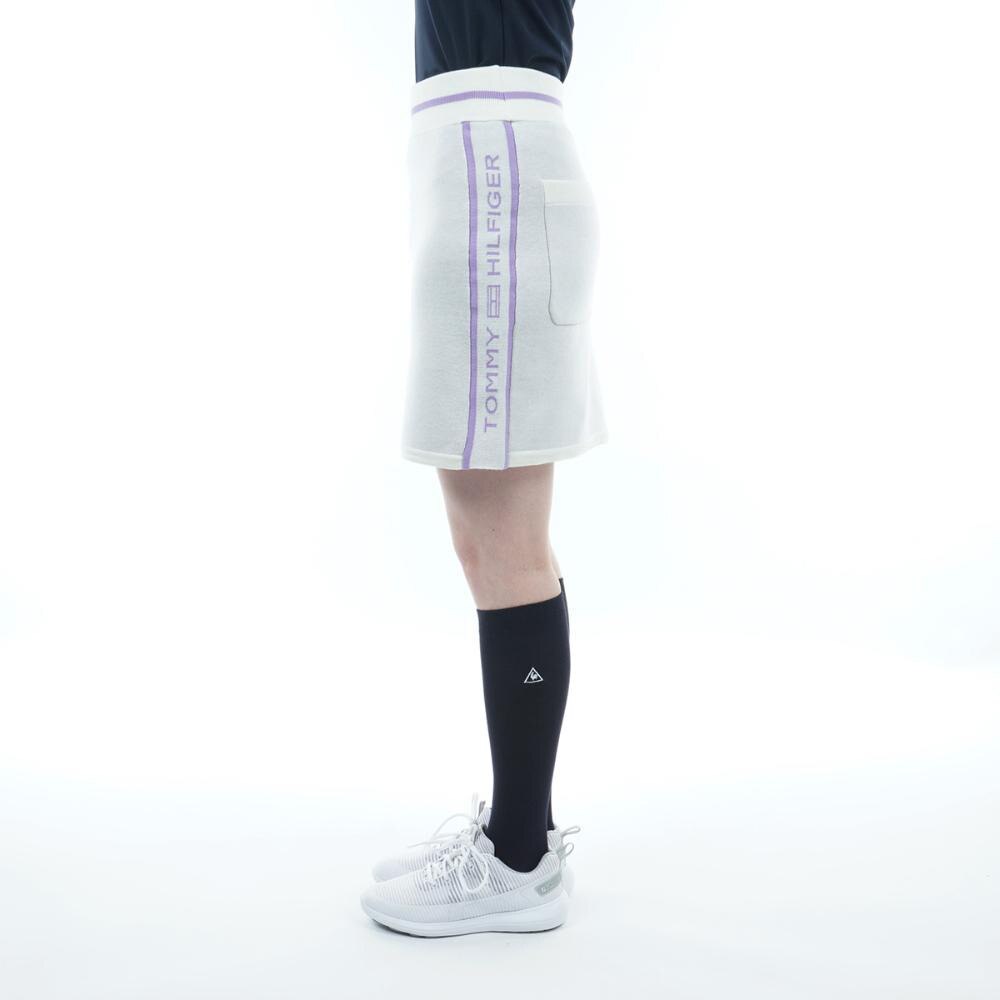 トミー ヒルフィガー ゴルフ（TOMMY HILFIGER GOLF）（レディース）ゴルフウェア ラインロゴ ニットスカート THLA249-WHT