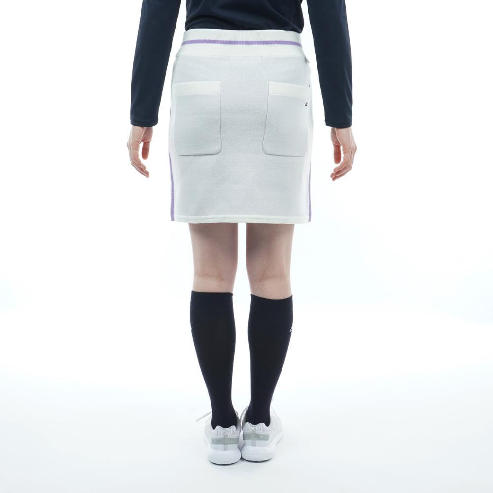 トミー ヒルフィガー ゴルフ（TOMMY HILFIGER GOLF）（レディース）ゴルフウェア ラインロゴ ニットスカート THLA249-WHT
