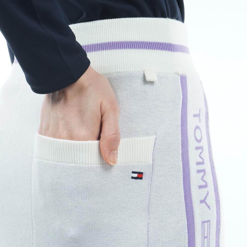 トミー ヒルフィガー ゴルフ（TOMMY HILFIGER GOLF）（レディース）ゴルフウェア ラインロゴ ニットスカート THLA249-WHT