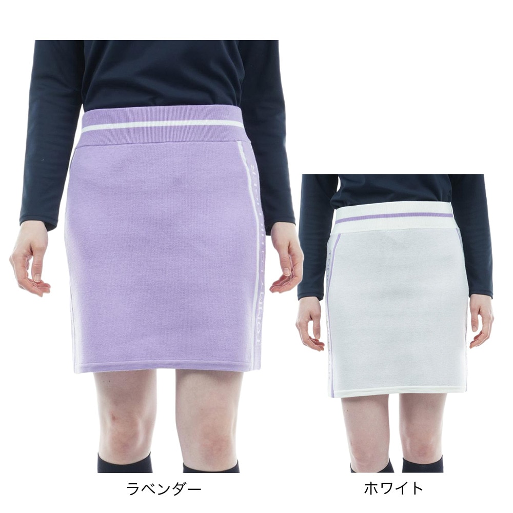 トミー ヒルフィガー ゴルフ（TOMMY HILFIGER GOLF）（レディース）ゴルフウェア ラインロゴ ニットスカート THLA249-LVD