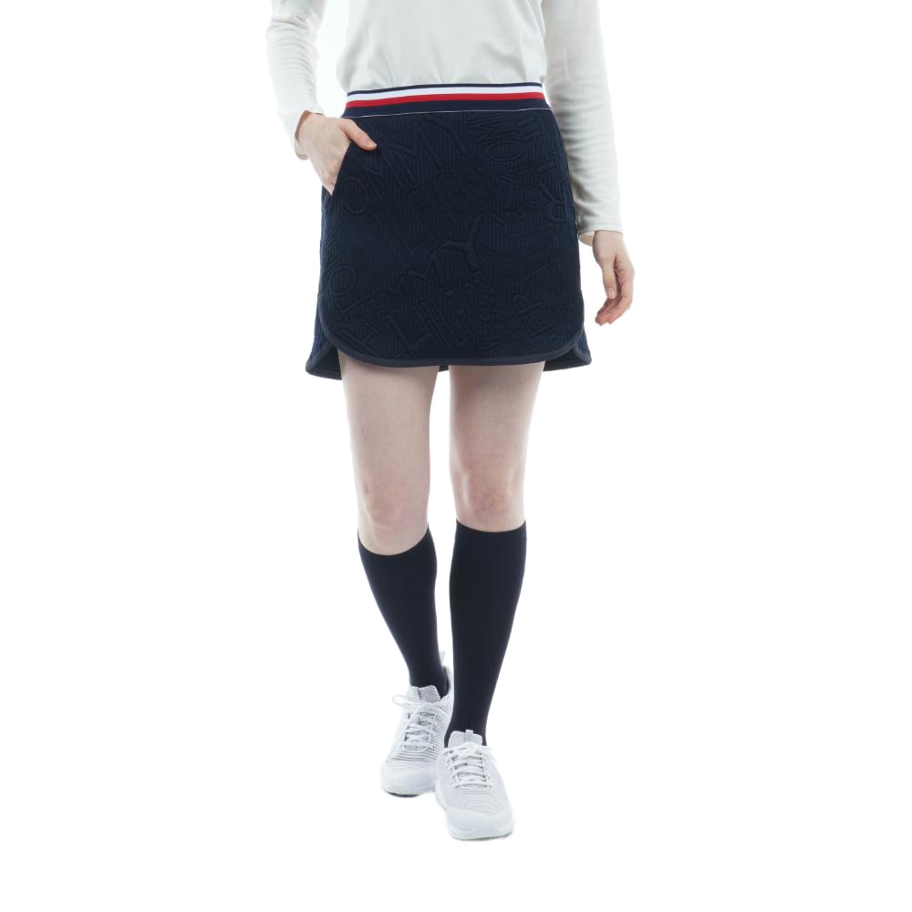 トミー ヒルフィガー ゴルフ（TOMMY HILFIGER GOLF）（レディース）ゴルフウェア ロゴジャガードスウェットスカート THLA265-NVY