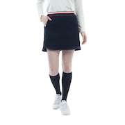 トミーヒルフィガー（TOMMY HILFIGER）（レディース）ゴルフウェア ロゴジャガードスウェットスカート THLA265-NVY