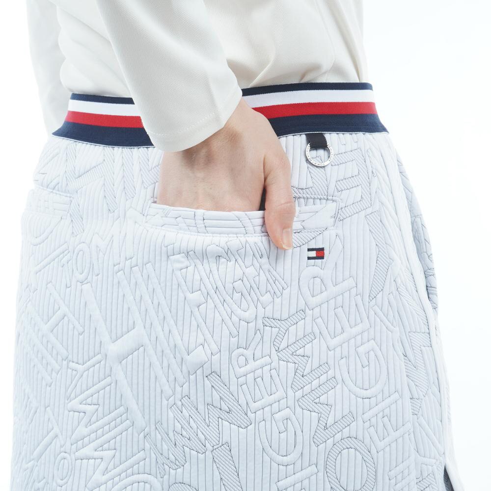 トミー ヒルフィガー ゴルフ（TOMMY HILFIGER GOLF）（レディース）ゴルフウェア ロゴジャガードスウェットスカート THLA265-WHT