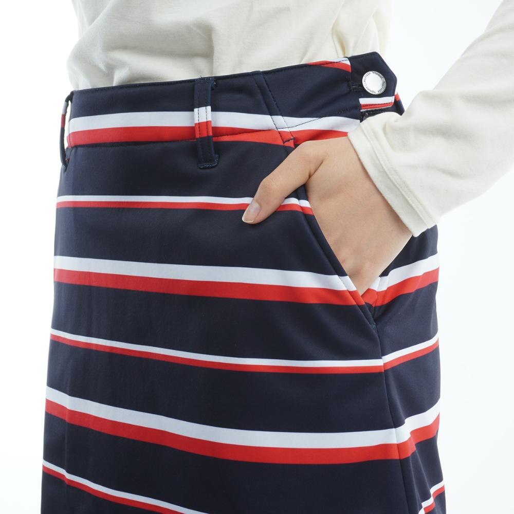 トミー ヒルフィガー ゴルフ（TOMMY HILFIGER GOLF）（レディース）ゴルフウェア 防風 保温 ボーダー スカート THLA284-NVY
