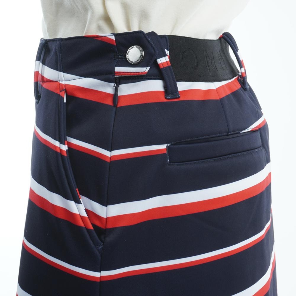 トミー ヒルフィガー ゴルフ（TOMMY HILFIGER GOLF）（レディース）ゴルフウェア 防風 保温 ボーダー スカート THLA284-NVY
