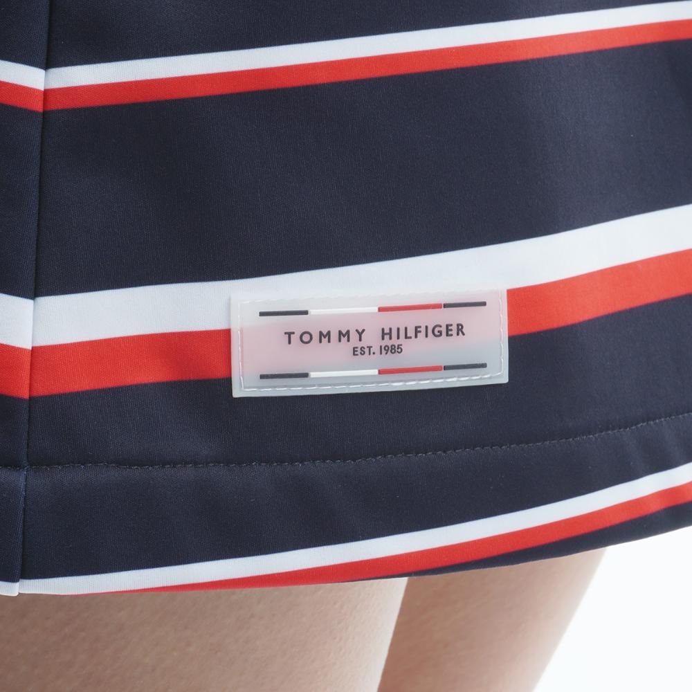 トミー ヒルフィガー ゴルフ（TOMMY HILFIGER GOLF）（レディース）ゴルフウェア 防風 保温 ボーダー スカート THLA284-NVY