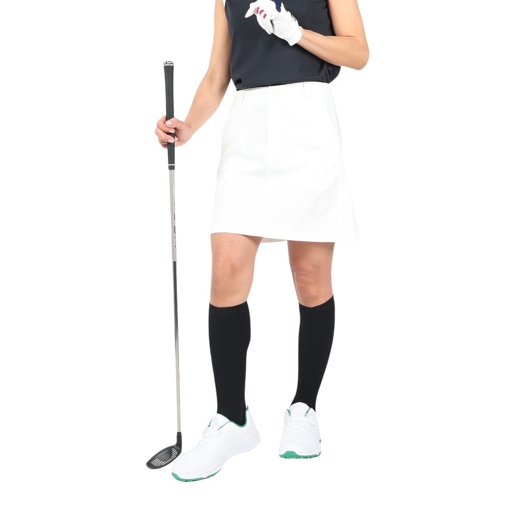トミーアーマー ゴルフウェア 吸汗速乾 UV コットンフィル プリーツスカート TAVT22F060014 WHT Ｌ 10 ウェアの大画像