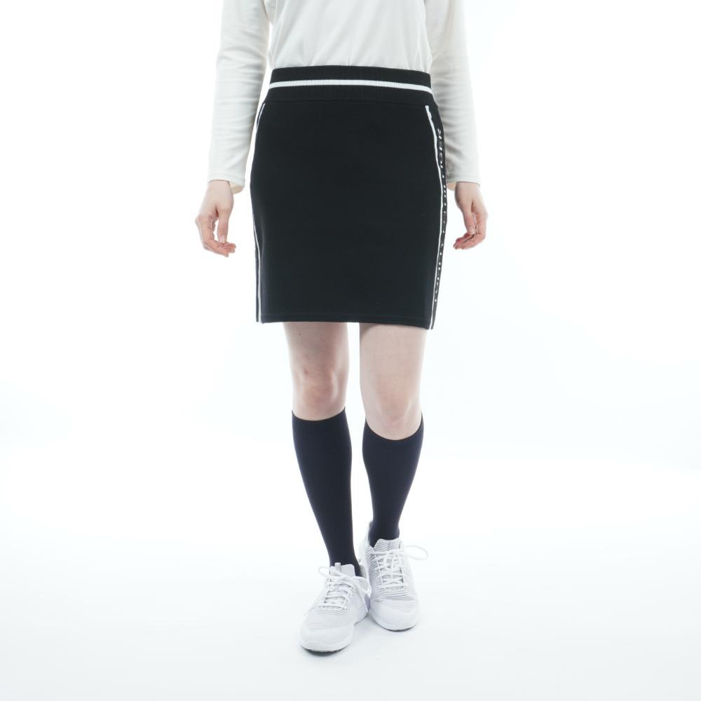 トミー ヒルフィガー ゴルフ（TOMMY HILFIGER GOLF）（レディース）ゴルフウェア ラインロゴ ニットスカート THLA249-BLK