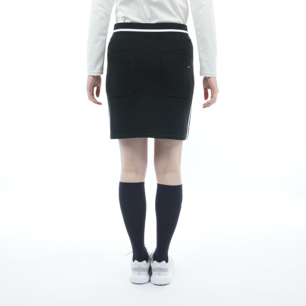 トミー ヒルフィガー ゴルフ（TOMMY HILFIGER GOLF）（レディース）ゴルフウェア ラインロゴ ニットスカート THLA249-BLK