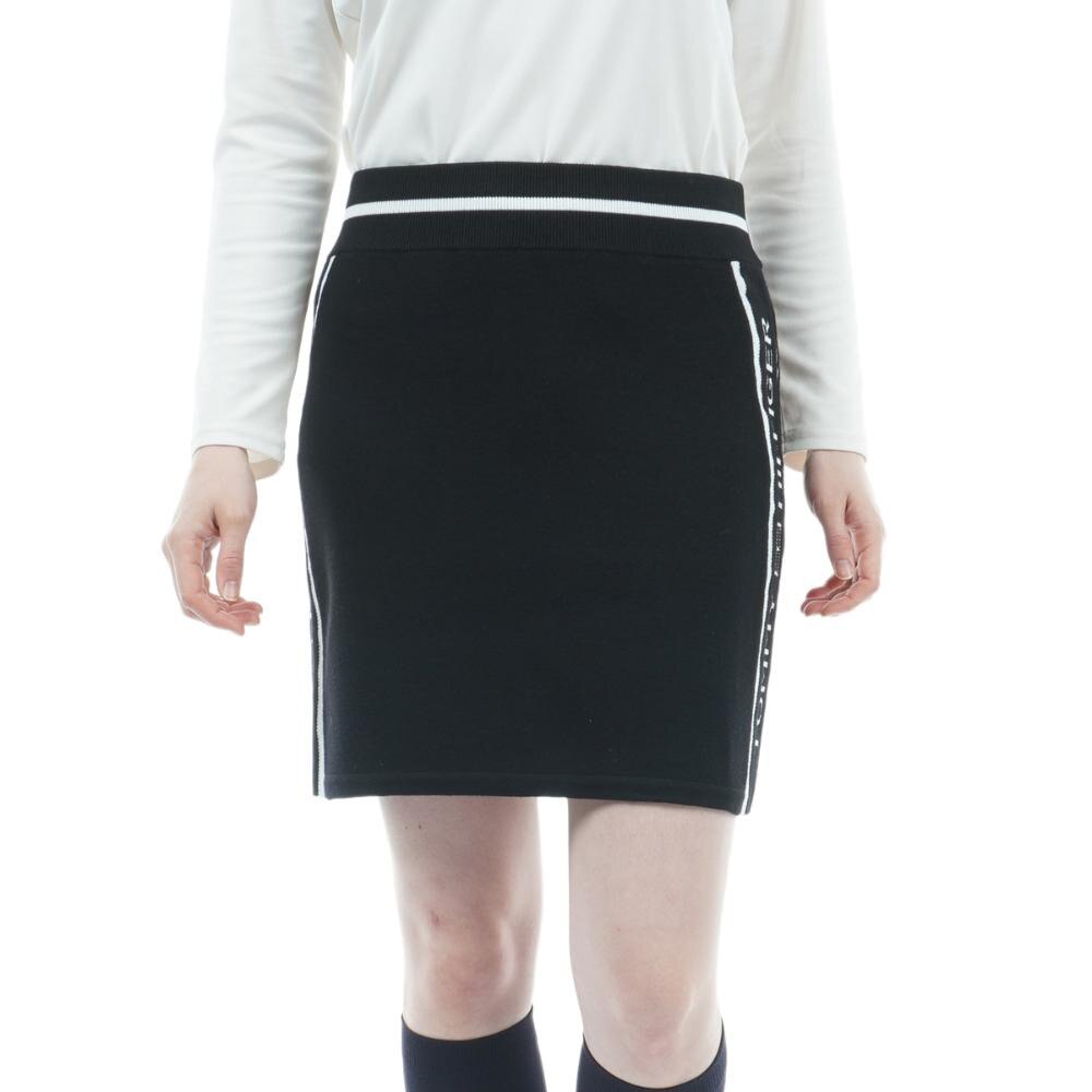 トミー ヒルフィガー ゴルフ（TOMMY HILFIGER GOLF）（レディース）ゴルフウェア ラインロゴ ニットスカート THLA249-BLK