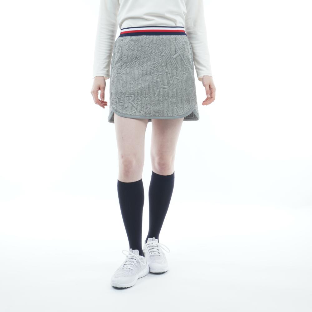 トミー ヒルフィガー ゴルフ（TOMMY HILFIGER GOLF）（レディース）ゴルフウェア ロゴジャガードスウェットスカート THLA265-GRY