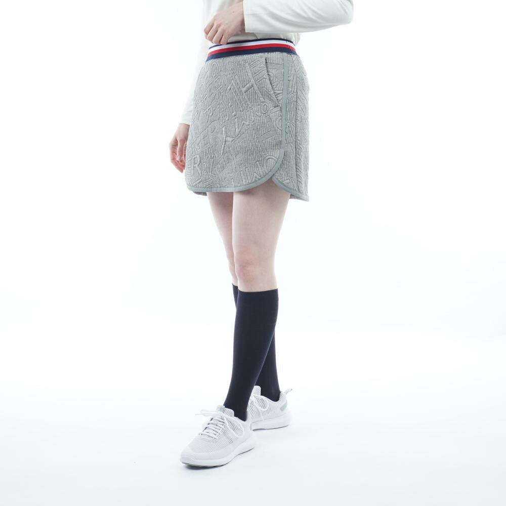 トミー ヒルフィガー ゴルフ（TOMMY HILFIGER GOLF）（レディース）ゴルフウェア ロゴジャガードスウェットスカート THLA265-GRY
