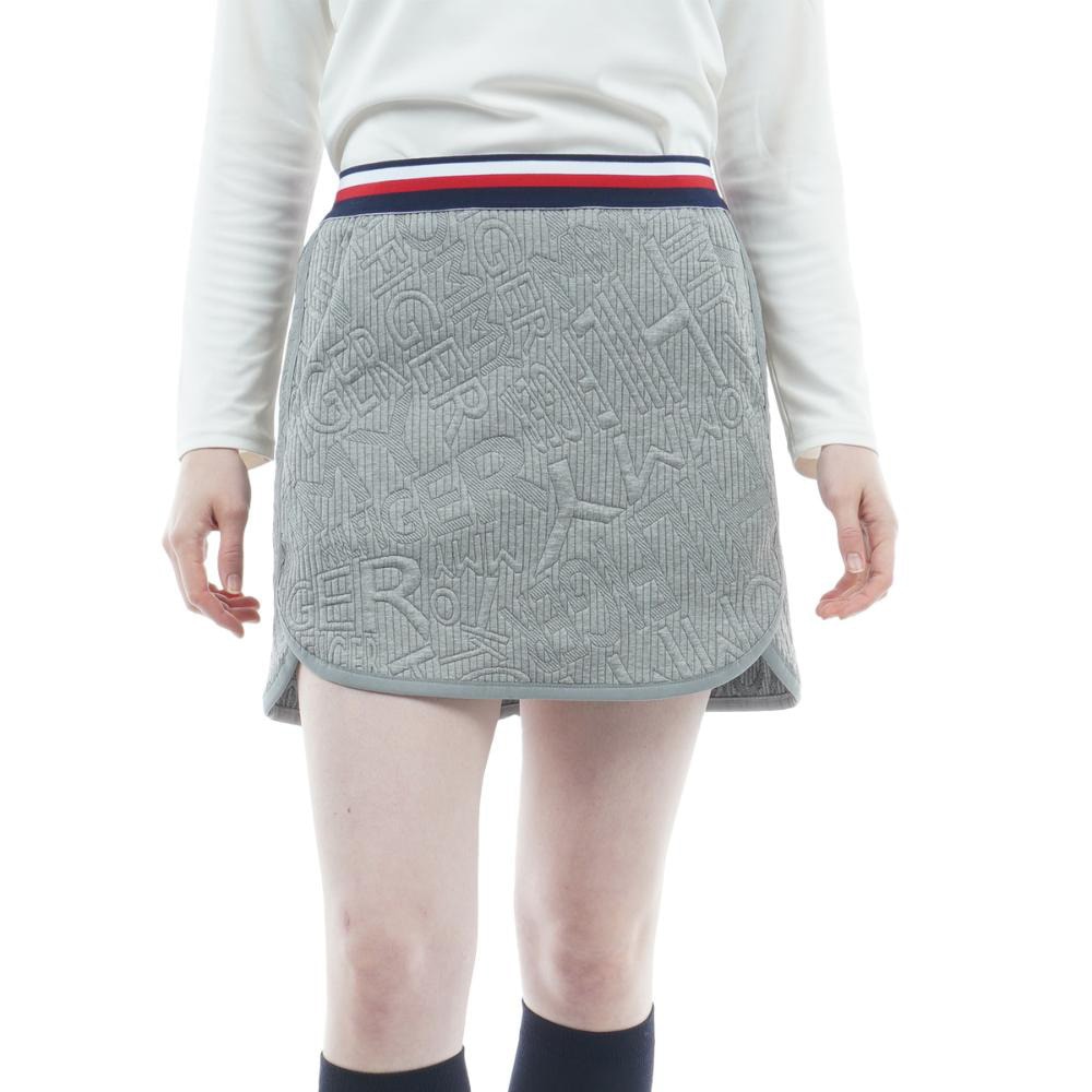 トミー ヒルフィガー ゴルフ（TOMMY HILFIGER GOLF）（レディース）ゴルフウェア ロゴジャガードスウェットスカート THLA265-GRY