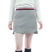 トミーヒルフィガー（TOMMY HILFIGER）（レディース）ゴルフウェア ロゴジャガードスウェットスカート THLA265-GRY