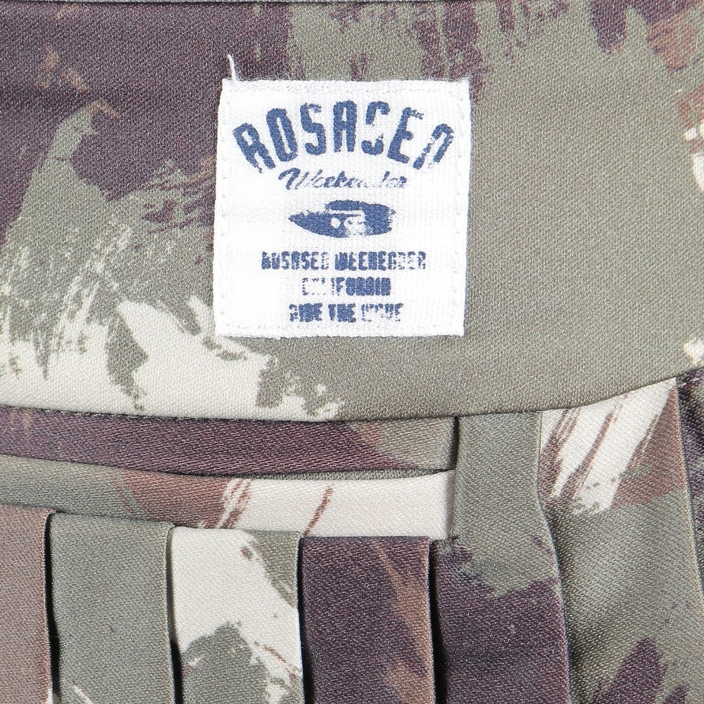 ROSASEN（レディース）ゴルフウェア インナーパンツ付 A-Line オリジナルプリントプリーツスカート 048-78342-027