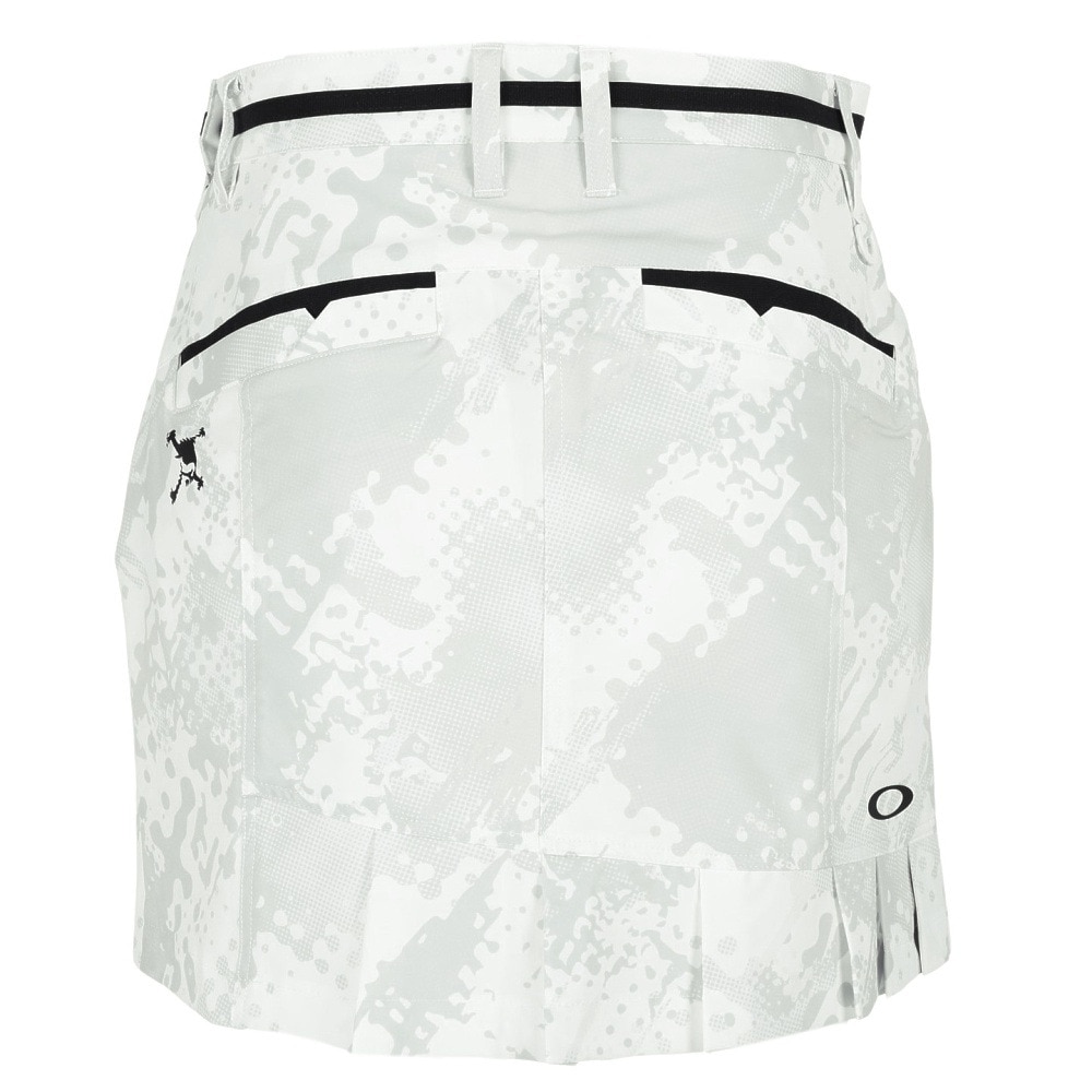 24時間限定！ オークリー 速乾 ゴルフ 吸汗 オークリー（OAKLEY）（レディース）ゴルフウェア ショート スカート スコート ホワイト  サイズM