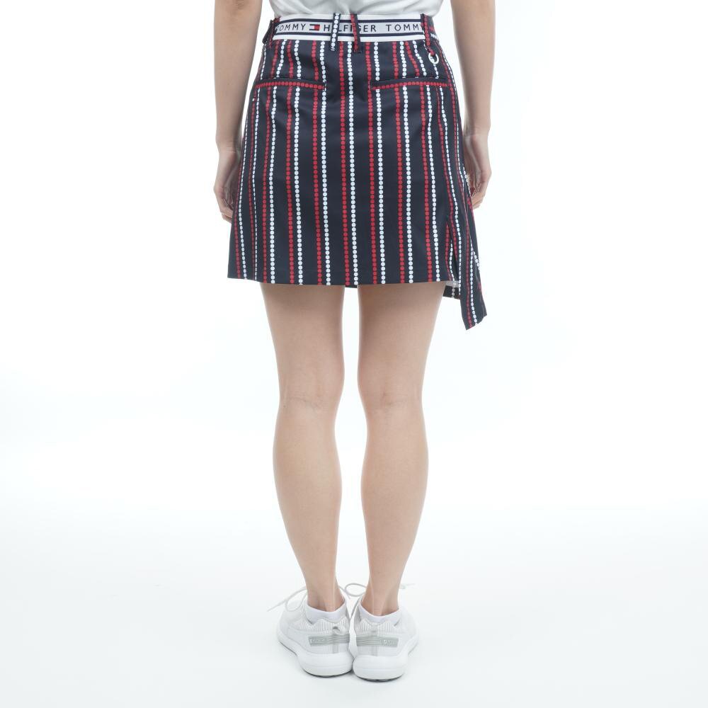トミー ヒルフィガー ゴルフ（TOMMY HILFIGER GOLF）（レディース）ゴルフウェア チェーンドット イレギュラーヘムスカート THLA333-NVY