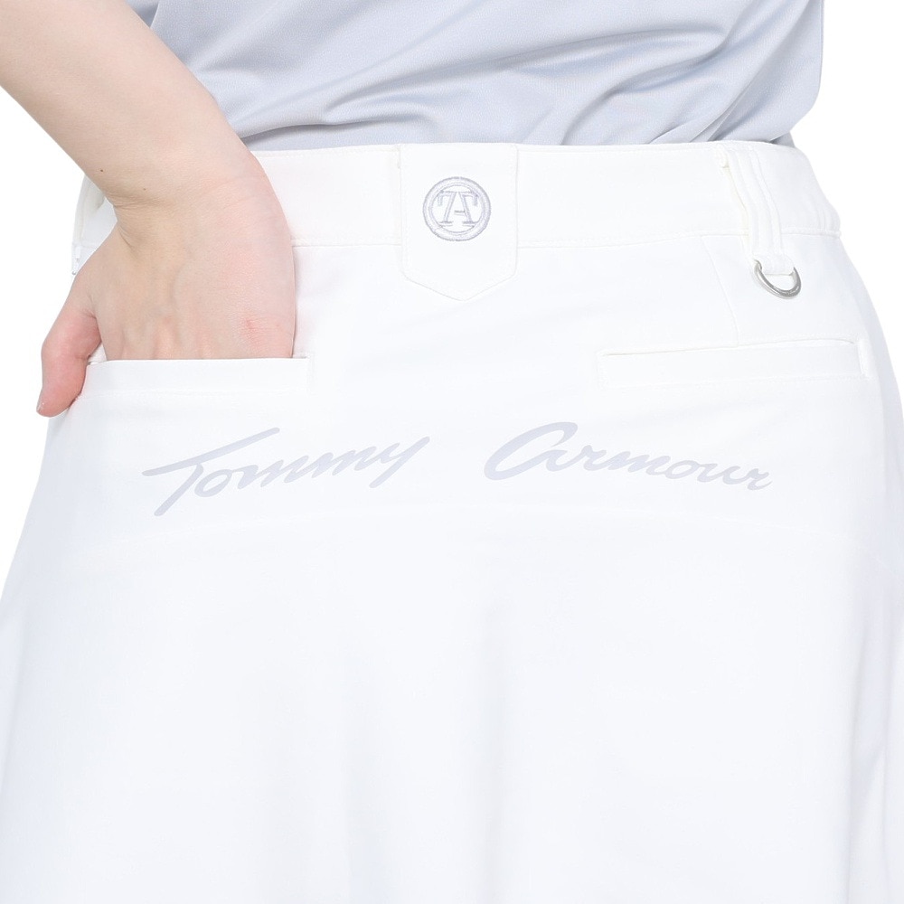 トミーアーマー（Tommy Armour）（レディース）ゴルフウェア インナーパンツ付き フレアスカート TAVT23S060015 WHT