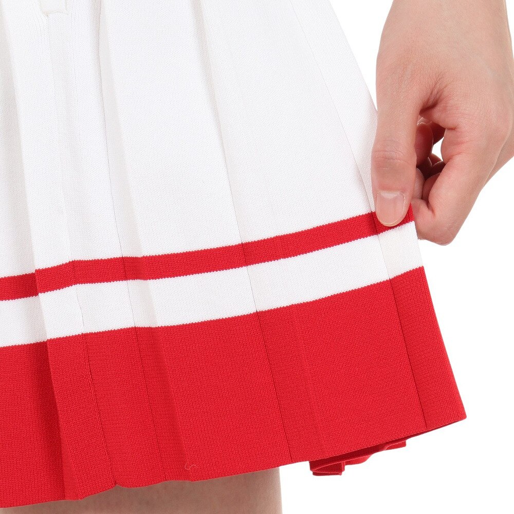 ROSASEN（レディース）ゴルフウェア A-Line バイカラー プリーツスカート 048-79942-063