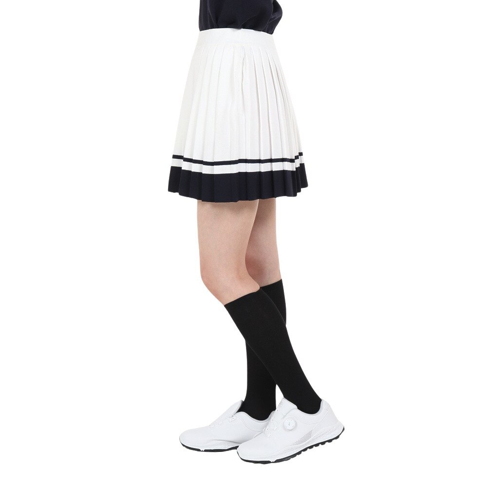 ROSASEN(レディース)ゴルフウェア A-Line バイカラー プリーツ