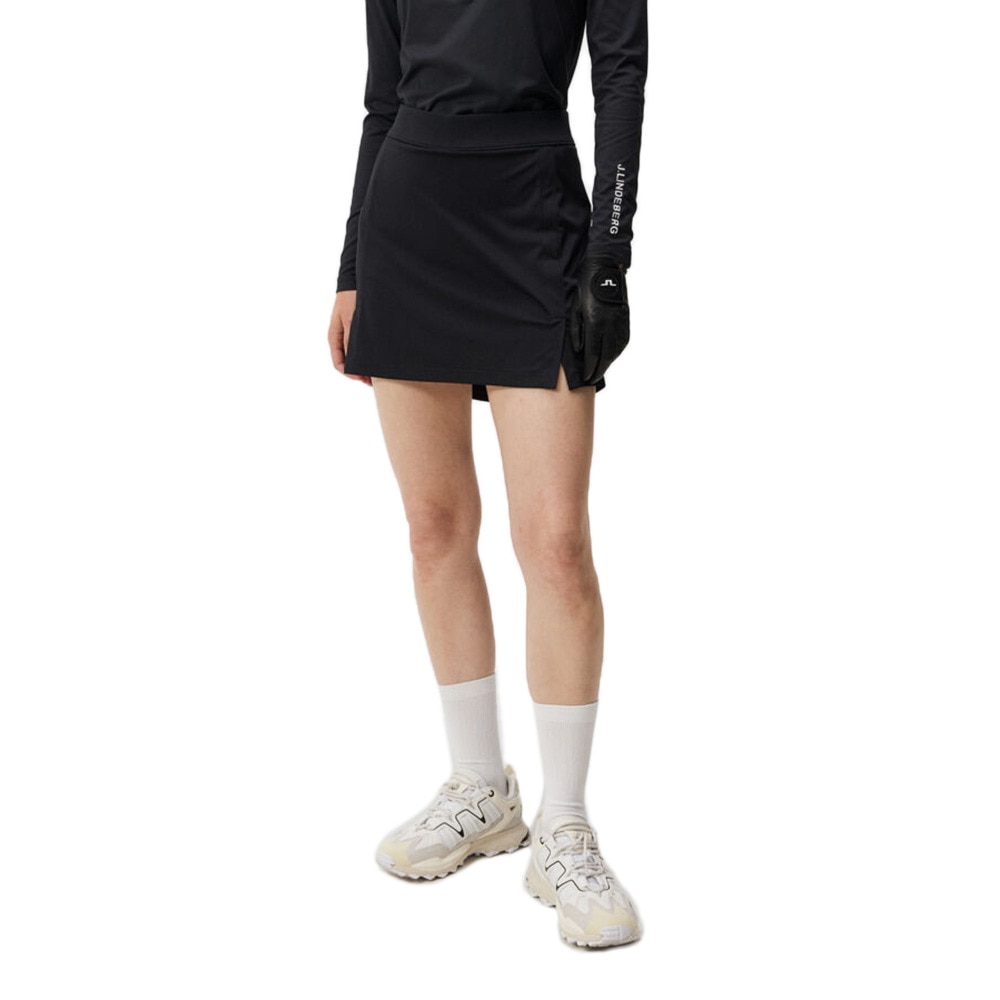 J.LINDEBERG（レディース）ゴルフウェア インナーパンツ付き 吸水 速乾 Amelie Mid スカート 072-79843-019