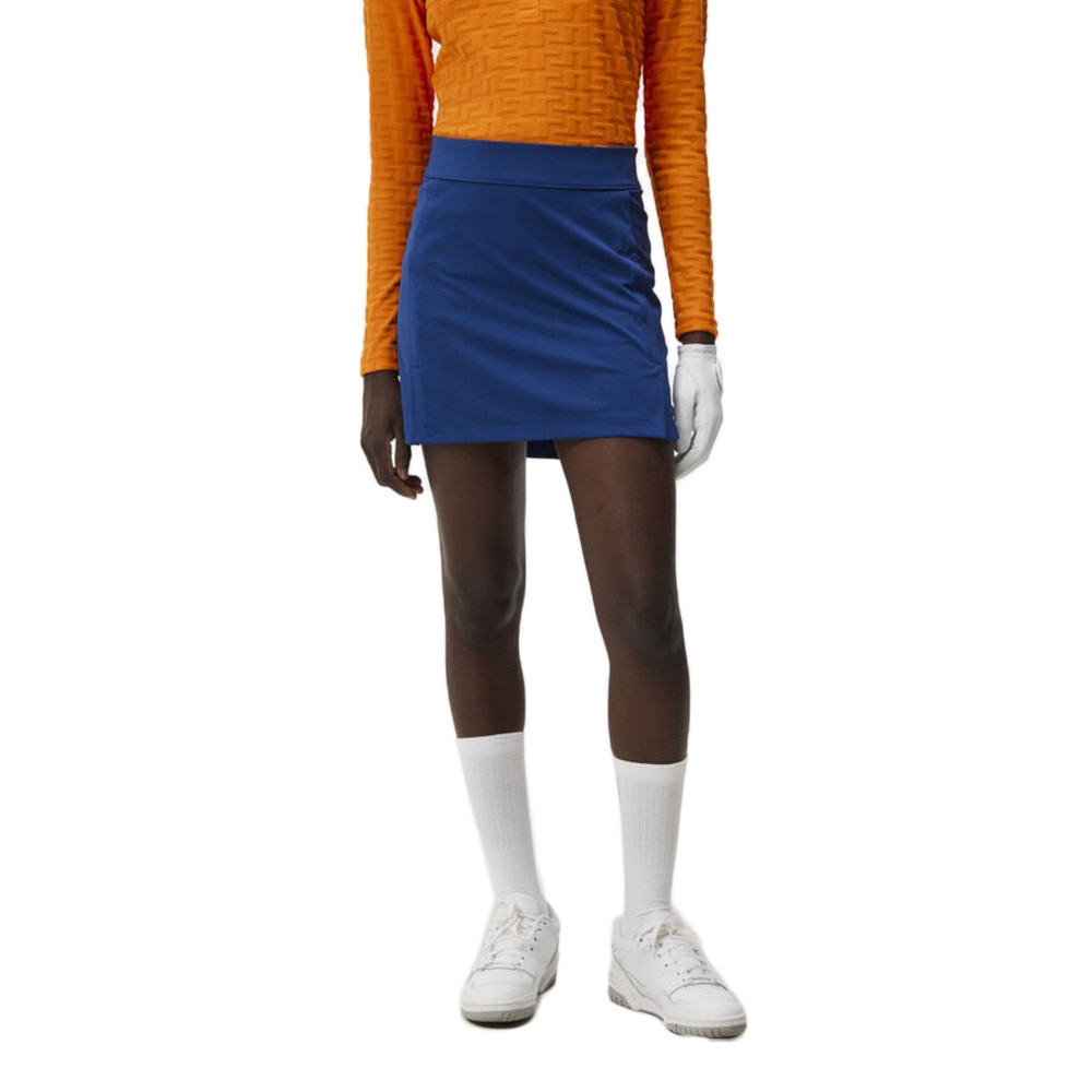 J.LINDEBERG（レディース）ゴルフウェア インナーショーツ付き 吸水 速乾 Amelie Mid スカート 072-79843-097