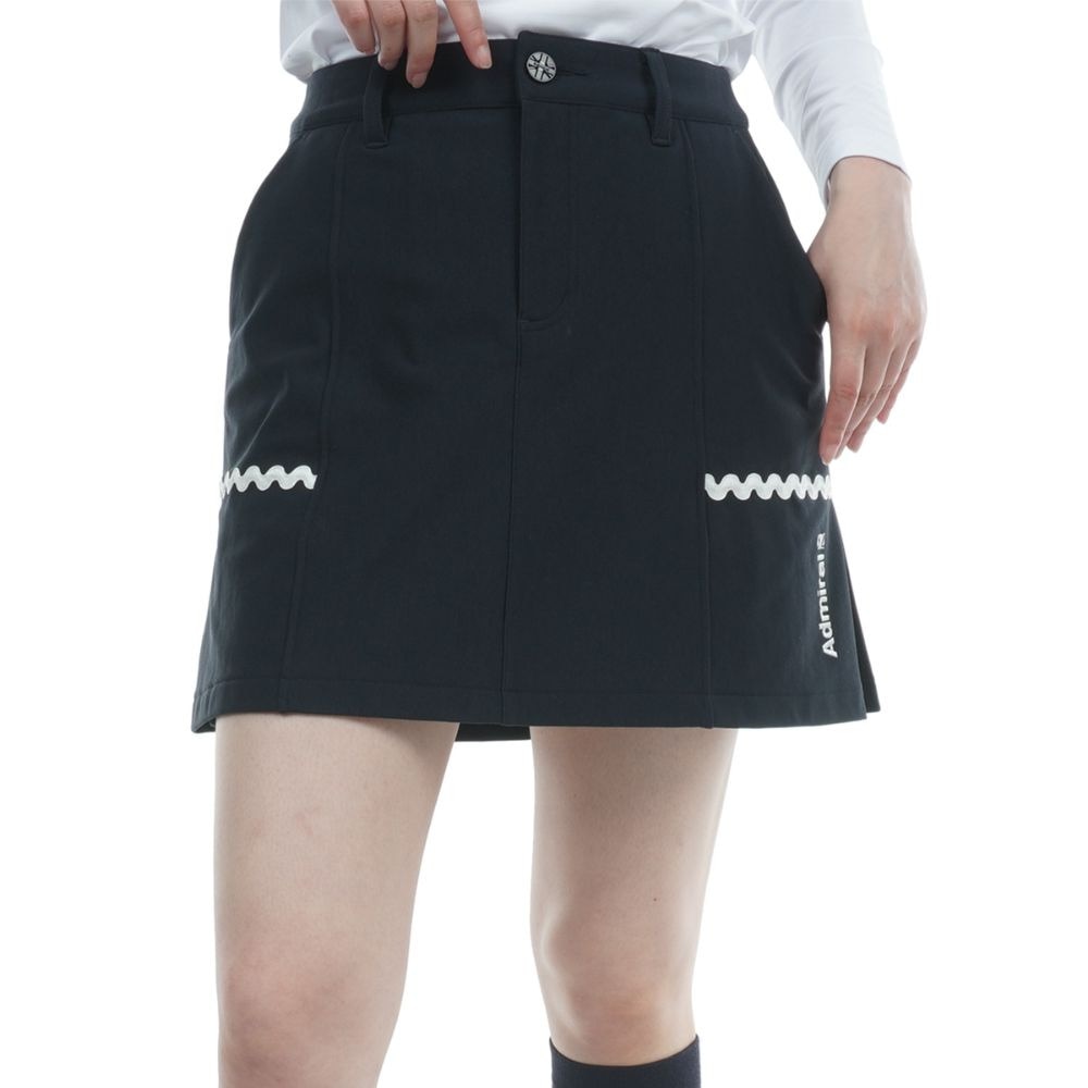 アドミラル ゴルフ（Admiral GOLF）（レディース）ゴルフウェア ウォームストレッチサイドタックスカート ADLA373-NVY