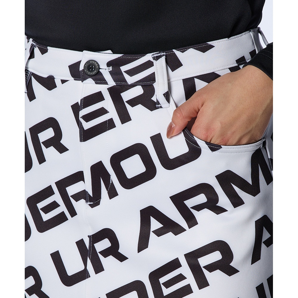 アンダーアーマー（UNDER ARMOUR）（レディース）ゴルフウェア ニット プリント スカート 1384974 100