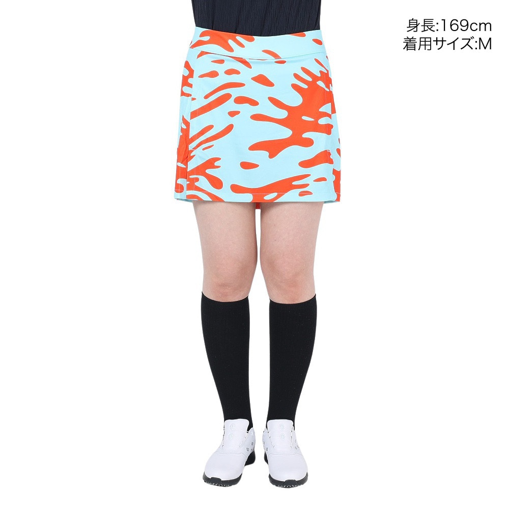 J.LINDEBERG（レディース）ゴルフウェア 吸水速乾 インナーパンツ付き Amelie Mid Print スカート 072-71475-094