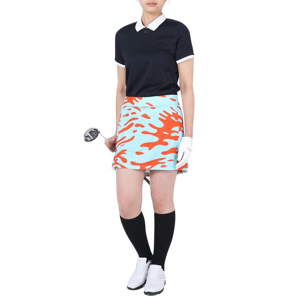 J.LINDEBERG（レディース）ゴルフウェア 吸水速乾 インナーパンツ付 Amelie Mid Print スカート 072-71475-094