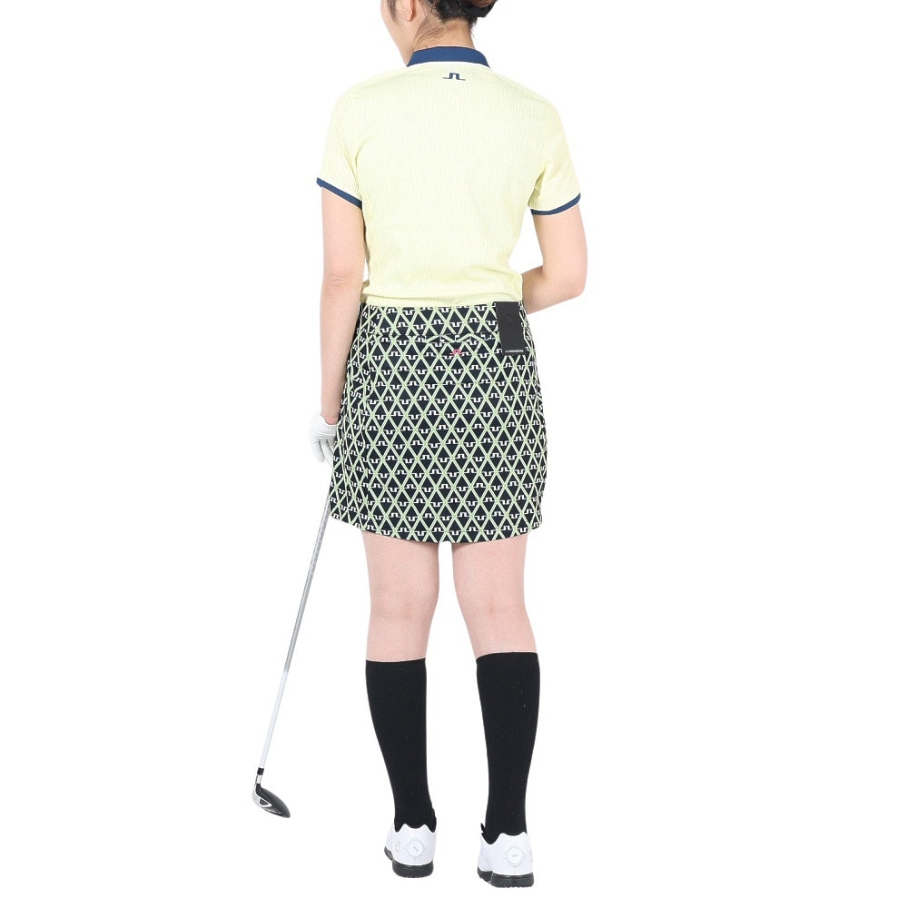 J.LINDEBERG（レディース）ゴルフウェア 吸水速乾 インナーパンツ付き Amelie Mid Print スカート 072-71475-098