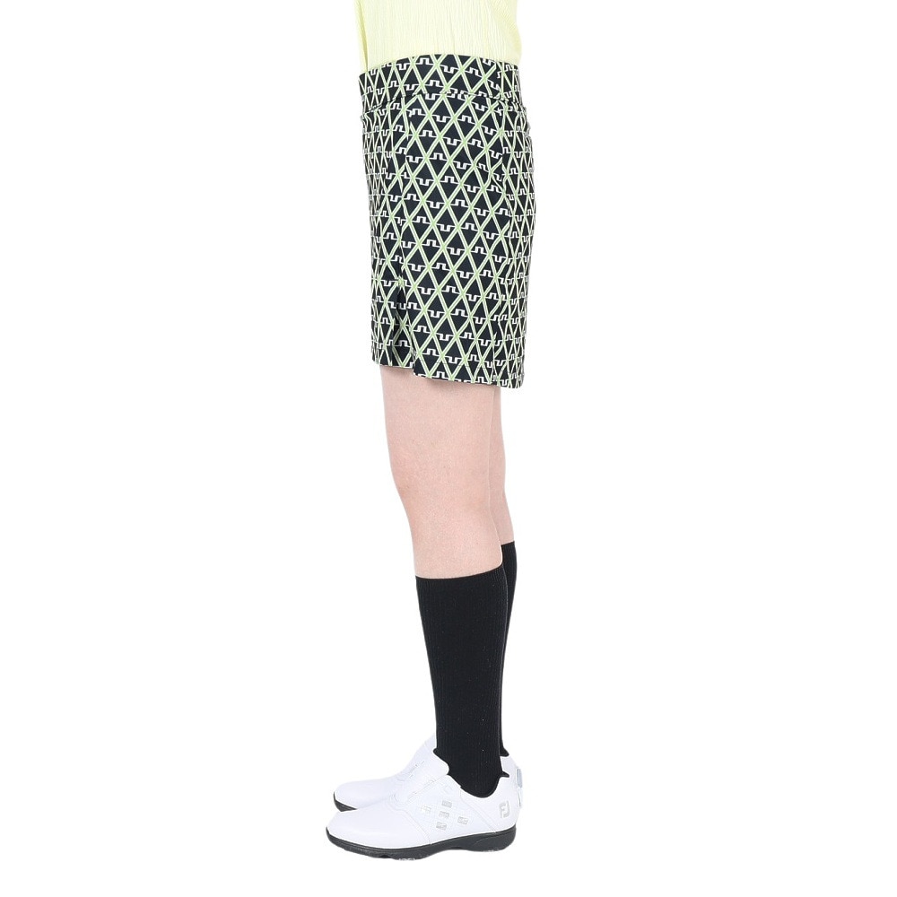 J.LINDEBERG（レディース）ゴルフウェア 吸水速乾 インナーパンツ付き Amelie Mid Print スカート 072-71475-098