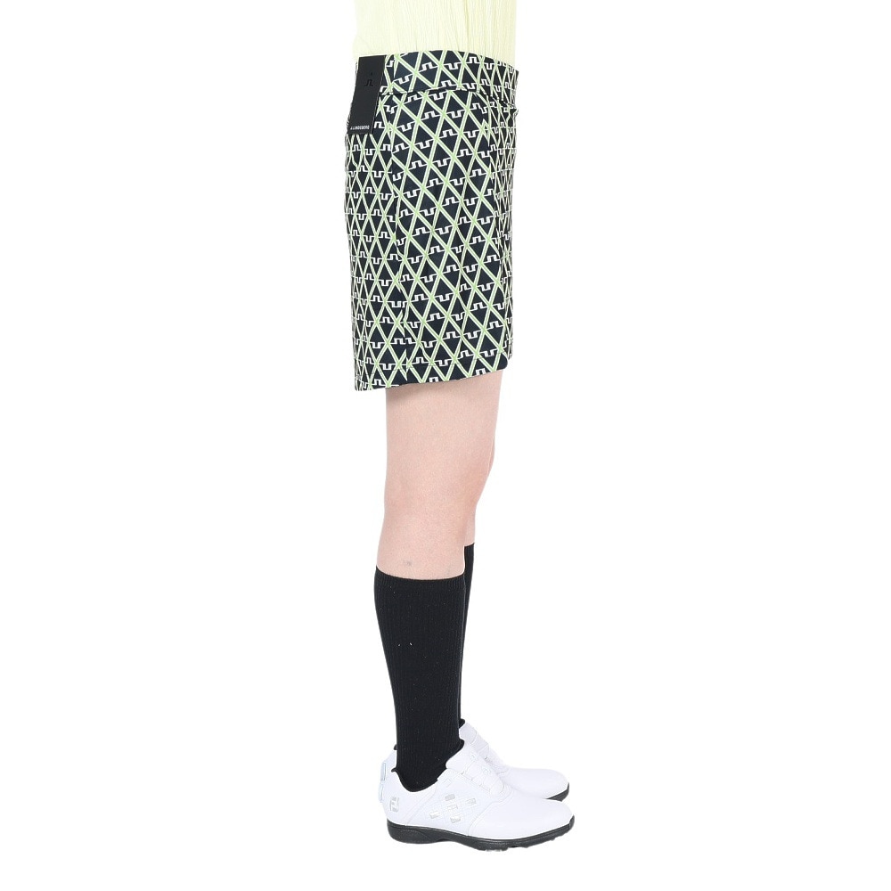 J.LINDEBERG（レディース）ゴルフウェア 吸水速乾 インナーパンツ付き Amelie Mid Print スカート 072-71475-098