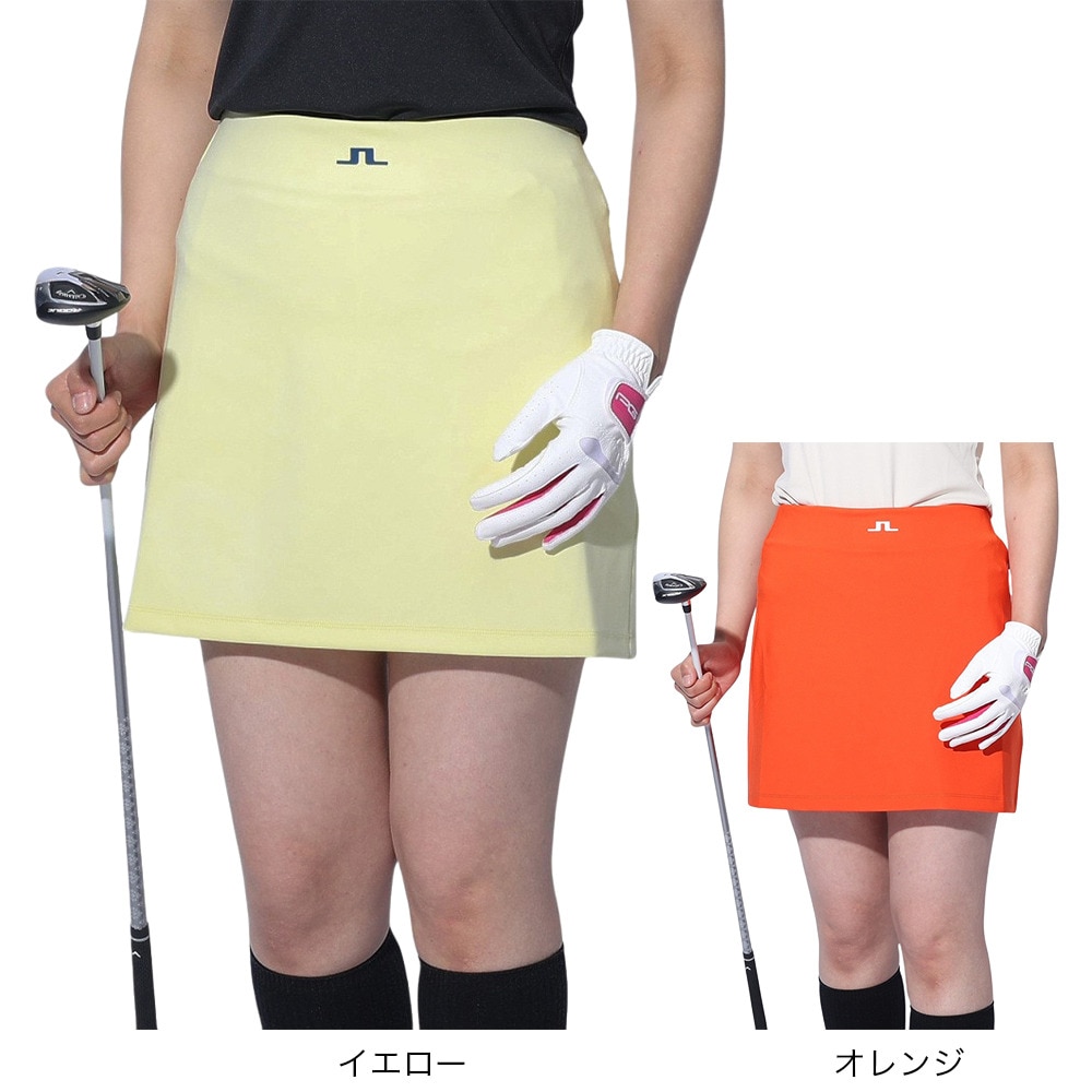J.LINDEBERG（レディース）ゴルフウェア インナーパンツ付き ベーシックショートスカート 072-71570-035