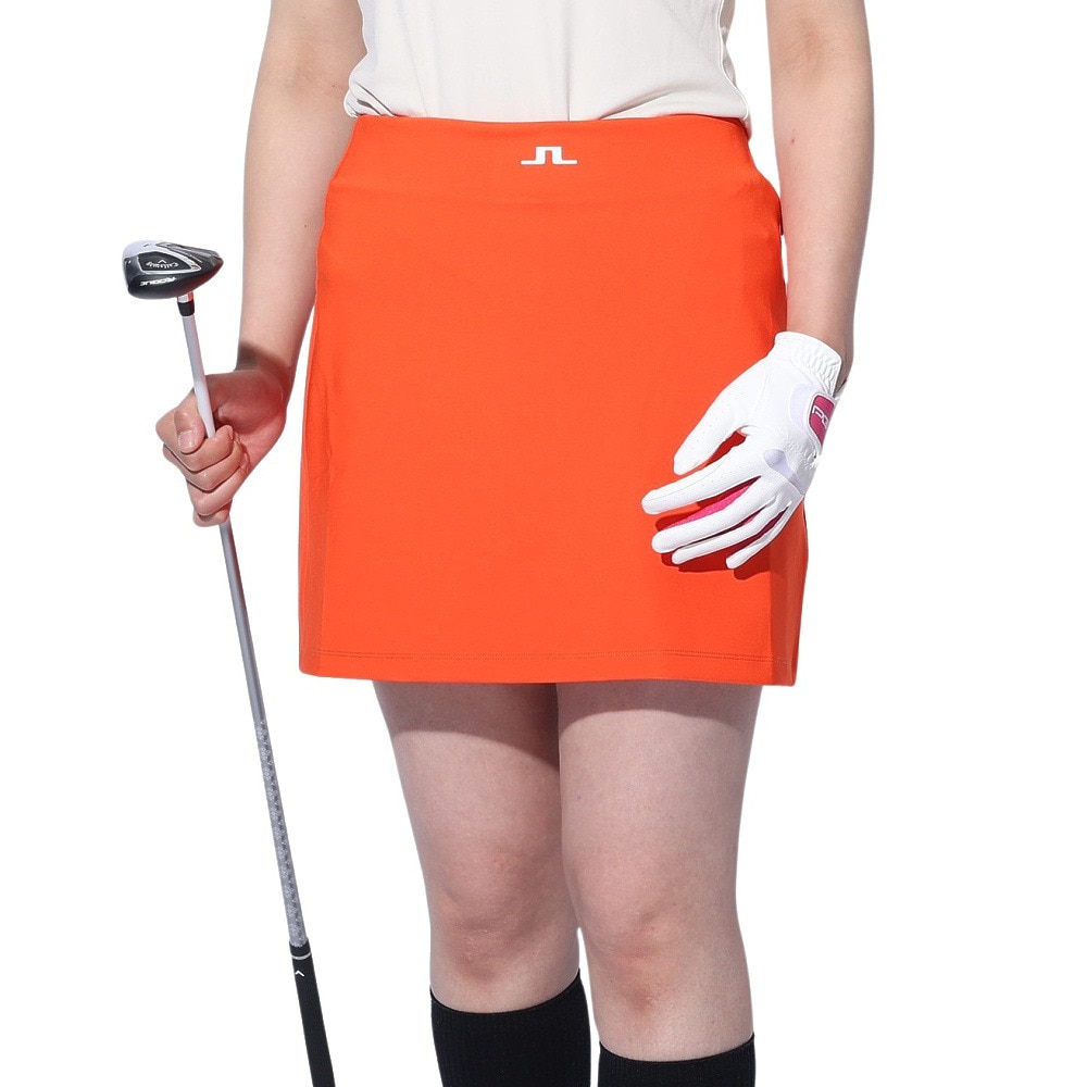 J.LINDEBERG（レディース）ゴルフウェア インナーパンツ付 ベーシックショートスカート 072-71570-035