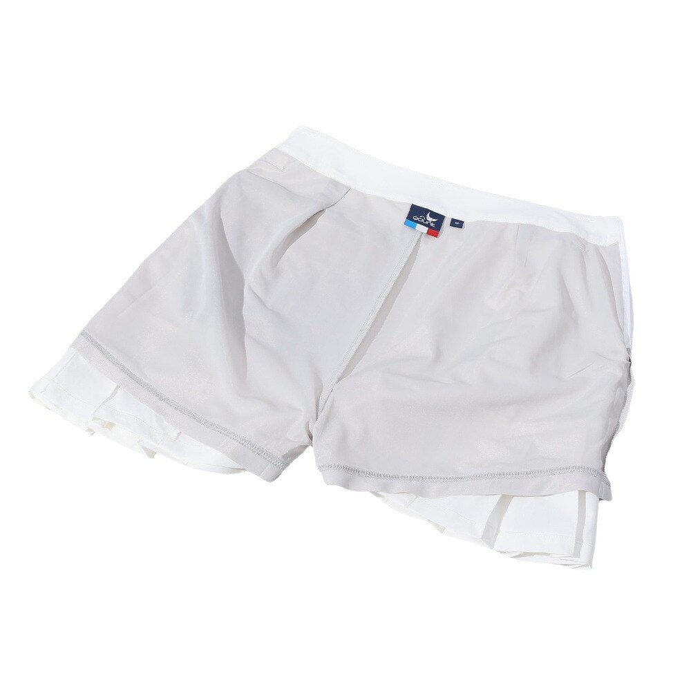 クランク（CLUNK）（レディース）ゴルフウェア インナーパンツ付き 撥水 サイドプリーツスカート CL5RUP11 WHT