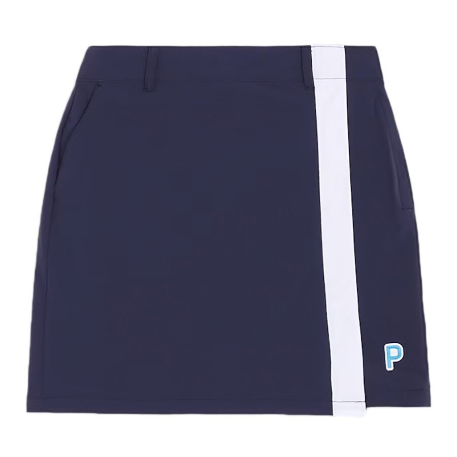 プーマ（PUMA）（レディース）ゴルフウェア 接触冷感 4WAYストレッチ テープライン タイトスカート 627722-01