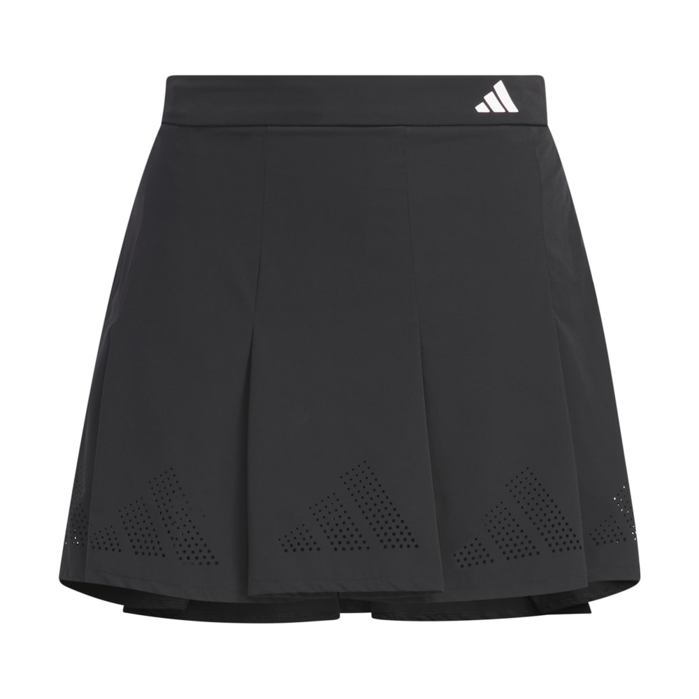 アディダス（adidas）（レディース）ゴルフウェア インナーパンツ付き 吸汗速乾 BOSロゴパンチングフレアスカート IKJ57-IN6592BK