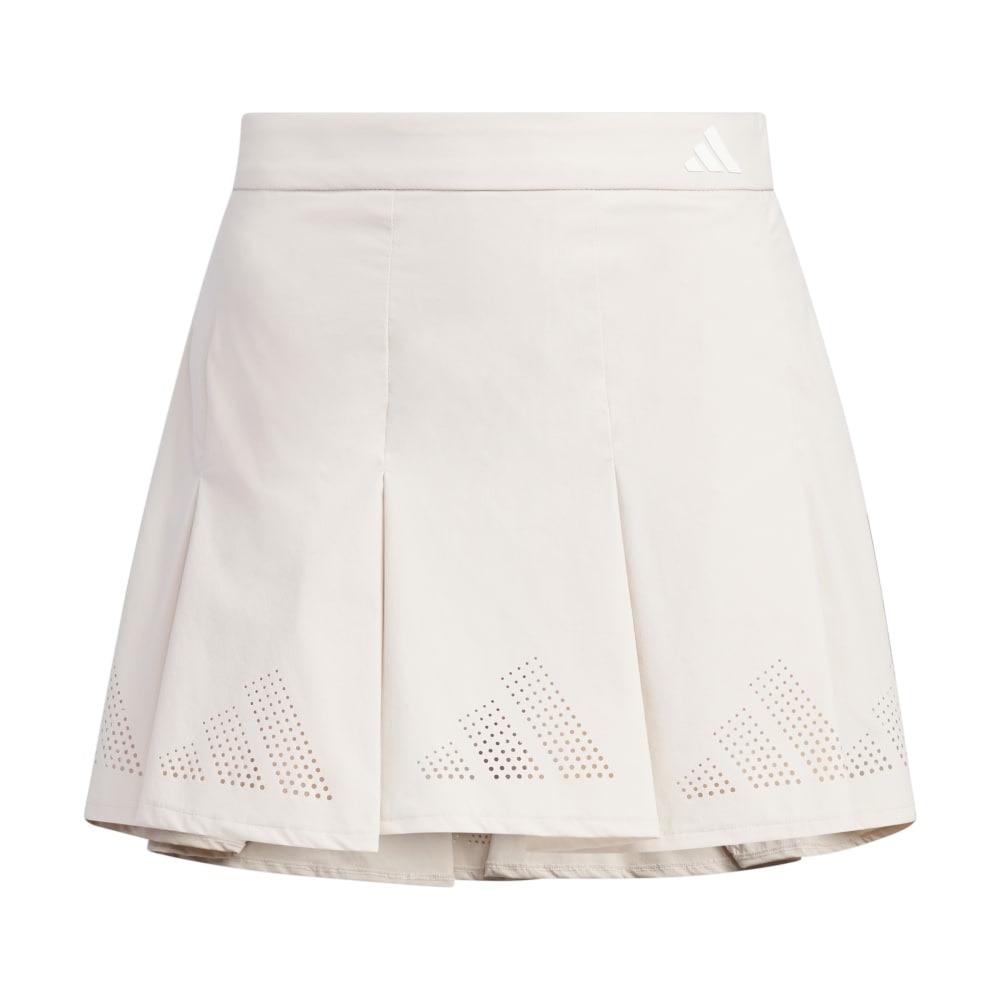 アディダス（adidas）（レディース）ゴルフウェア インナーパンツ付き 吸汗速乾 BOSロゴパンチングフレアスカート IKJ57-IN6593BEG★★★