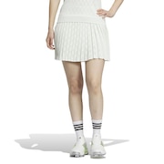 アディダス（adidas）（レディース）ゴルフウェア インナーパンツ付 ULT365 プライムニットプリーツスカート IKJ60-IN6588LGRN