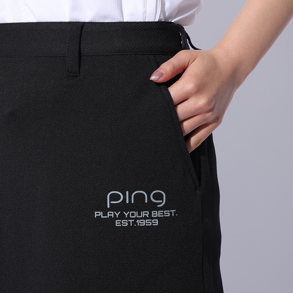 ピン（PING）（レディース）ゴルフウェア 速乾 ジャカードストレッチスカート 622-4134202-010