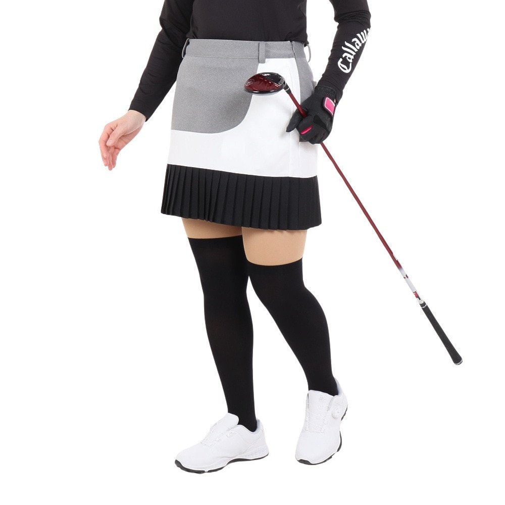 メーカー 一覧 CALLAWAY SELECT 総柄 プリーツスカート セレクト キャロウェイ スカート