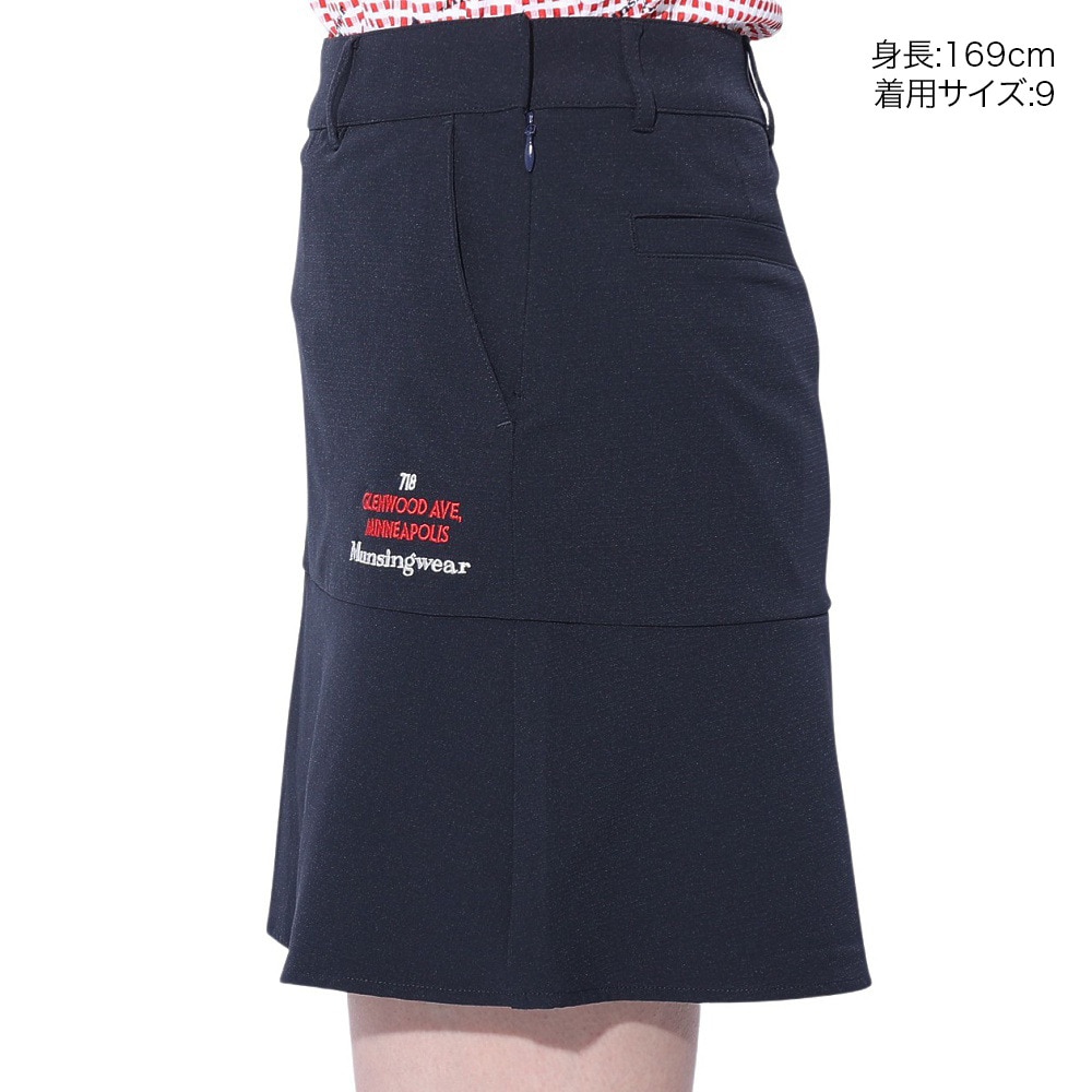 マンシングウエア（MUNSING WEAR）（レディース）ゴルフウェア ストレッチフレアスカート MGWXJE06 NV00★★★