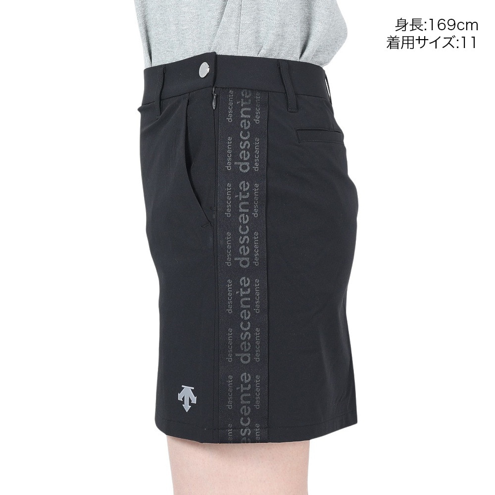 デサントゴルフ（DESCENTEGOLF）（レディース）ゴルフウェア スカート インナーパンツ付き DGWXJE07 BK00
