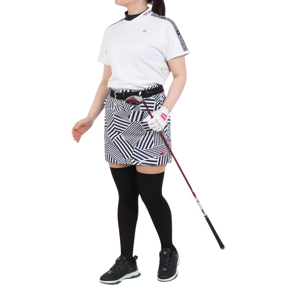 ルコックスポルティフ（lecoqsportif）（レディース）ゴルフウェア フレンチボーダー スカート QGWXJE05 NV00★★★