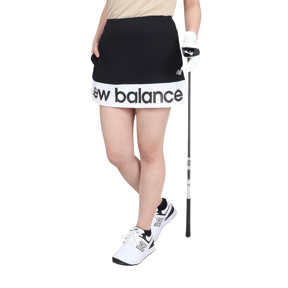 ニューバランス（new balance）（レディース）ゴルフウェア インナーパンツ付 ジャージースカート ウィズ インナー 012-4134508-010
